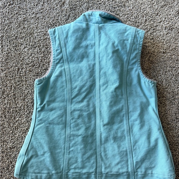 Carhartt Mint/Teal Sherpa Vest - Picture 2 of 3